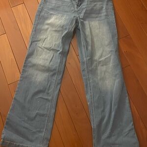 blue medium washed jeans